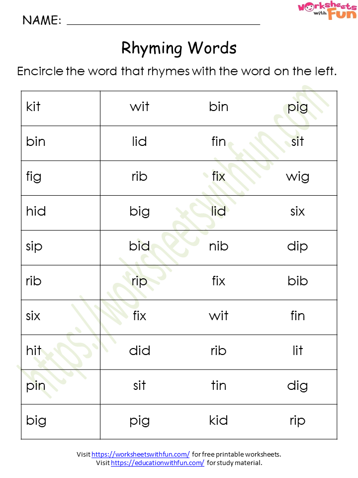 rhyming words with dissertation